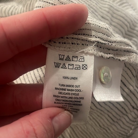 Striped Linen Button Down - Picture 5 of 5